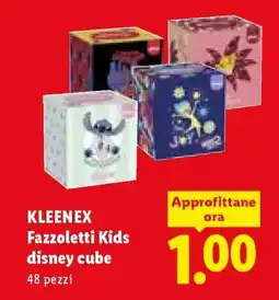 Lidl KLEENEX Fazzoletti Kids disney cube offerta
