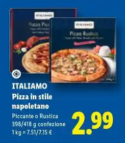 Lidl ITALIANO Pizza in stile napoletano offerta