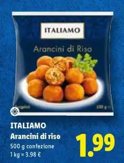 Lidl Italiamo Arancini di Riso offerta