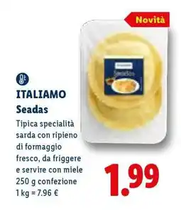 Lidl ITALIANO Seadas offerta