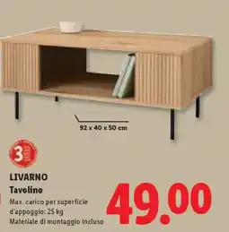 Lidl LIVARNO Tavolino offerta