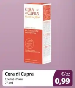 Acqua & Sapone Cera di Cupra Crema mani offerta