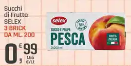 Supermercati Dok Succhi di Frutta Selex offerta