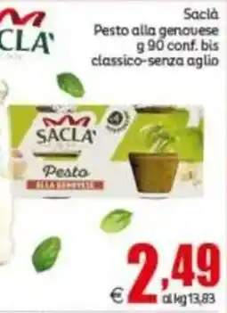 Elite Sacla Pesto alla genovese classico-senza aglio offerta