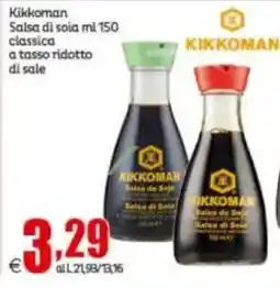 Elite Kikkoman Salsa di soia classica a tasso ridotto di sale offerta