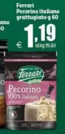 Elite Ferrari Pecorino italiano grattugiato offerta