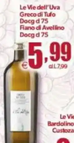 Elite Le Vie dell'Uva Greco di Tufo Docg/Fiano di Avellino Docg offerta