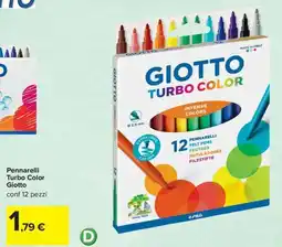 Carrefour Iper Pennarelli Turbo Color Giotto offerta