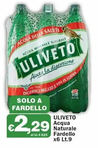 Uliveto Acqua Naturale Fardello x6 9lt
