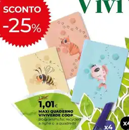 Coop Master Alleanza 3.0 Maxi quaderno Viviverde Coop offerta