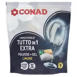 Spazio Conad PASTIGLIE LAVASTOVIGLIE TUTTO IN 1 EXTRA CONAD offerta