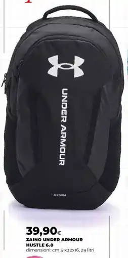 Coop Master Alleanza 3.0 Zaino Under Armour Hustle 6.0 offerta