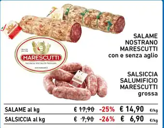 Salame nostrano Marescotti