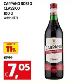 C+C maxigross Carpano Rosso Classico offerta