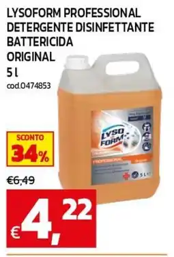 C+C maxigross Lysoform Professional Detergente Disinfettante Battericida Original offerta