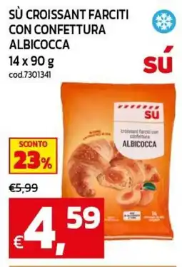 C+C maxigross Sù croissant farciti con confettura albicocca offerta
