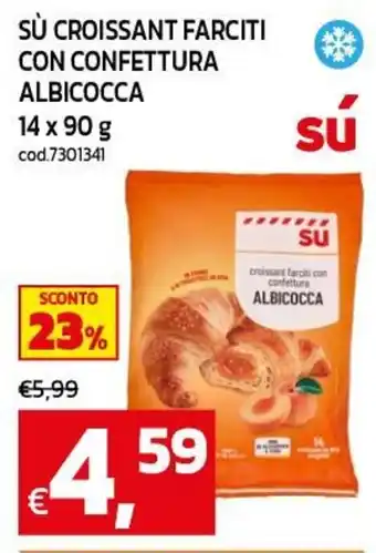 C+C maxigross Sù croissant farciti con confettura albicocca offerta