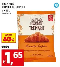 C+C maxigross Tre Marie Cornetto Semplice offerta