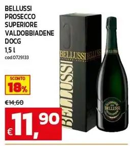 C+C maxigross Bellussi Prosecco Superiore Valdobbiadene DOCG offerta