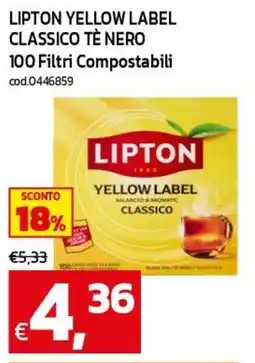 C+C maxigross Lipton Yellow Label Classico offerta