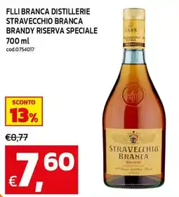 C+C maxigross Stravecchio Branca Brandy Riserva Speciale offerta