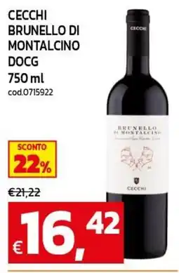 C+C maxigross Brunello di Montalcino DOCG Cecchi offerta