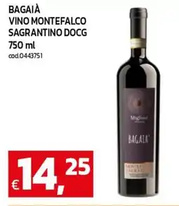 C+C maxigross Bagaia' vino montefalco sagrantino docg offerta
