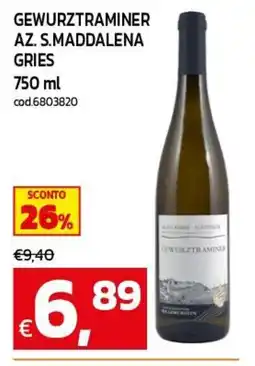 C+C maxigross Gewürztraminer Az. S. Maddalena Gries offerta