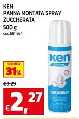 C+C maxigross Ken panna montata spray zuccherata offerta