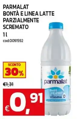 C+C maxigross Parmalat Bontà e Linea Latte Parzialmente Scremato offerta