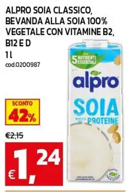 C+C maxigross Alpro soia classico offerta