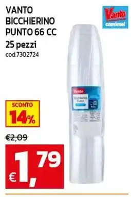 C+C maxigross Vanto bicchierino punto offerta