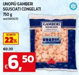 C+C maxigross Gamberi sgusciati Unopiu offerta