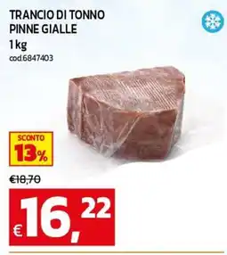 C+C maxigross Trancio di tonno pinne gialle offerta
