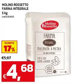 C+C maxigross Farina integrale Molino Rossetto offerta