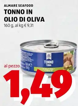 ALDI Almare Seafood Tonno in olio di oliva offerta