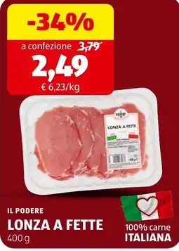 ALDI Il podere lonza a fette offerta