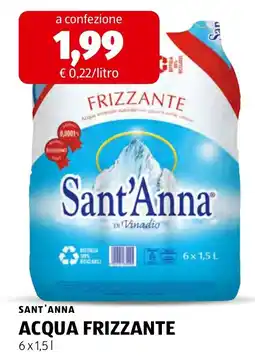 ALDI Acqua frizzante Sant'Anna offerta