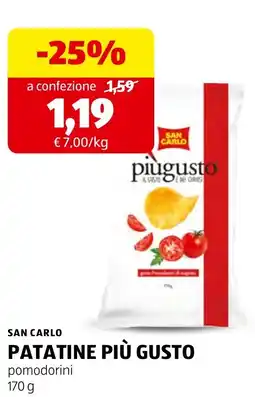 ALDI San Carlo Patatine Più Gusto pomodorini offerta
