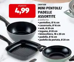 ALDI Crofton mini pentole/padelle assortite offerta
