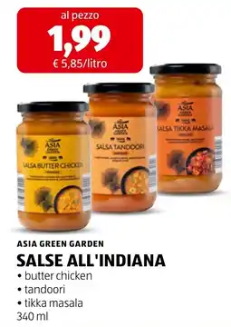 ALDI Asia Green Garden Salse all'indiana offerta