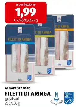 ALDI Almare Seafood Filetti di Aringa offerta