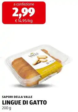 ALDI Sapori della Valle Lingue di Gatto offerta