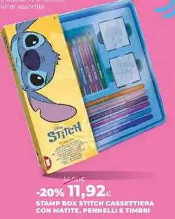 Coop Master Alleanza 3.0 Stamp box stitch cassettiera con matite, pennelli e timbri offerta