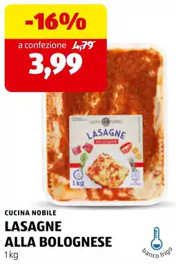 ALDI Cucina Nobile Lasagne alla Bolognese offerta