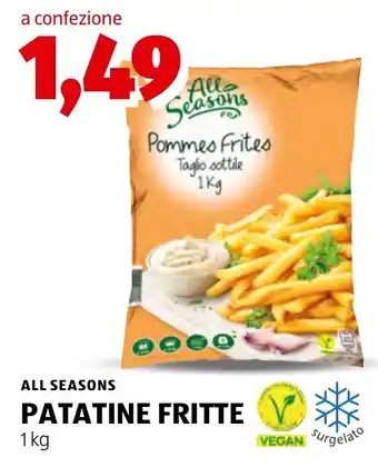 All Seasons Patatine Fritte