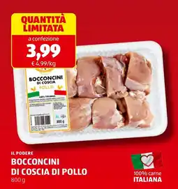 ALDI Il podere bocconcini di coscia di pollo offerta
