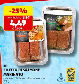 ALDI BBQ Filetto di salmone marinato offerta