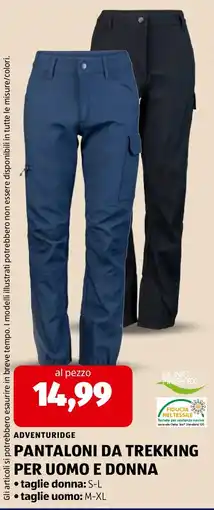 ALDI Pantaloni da trekking Adventureidge offerta