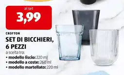 ALDI Crofton set di bicchieri offerta